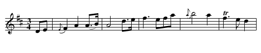 Scots Lament By Mr. Oswald - staff notation