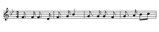 Scots Wha Hae - staff notation