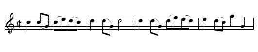 Scotse Mars - staff notation