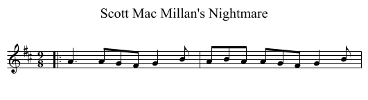 Scott Mac Millan's Nightmare - staff notation