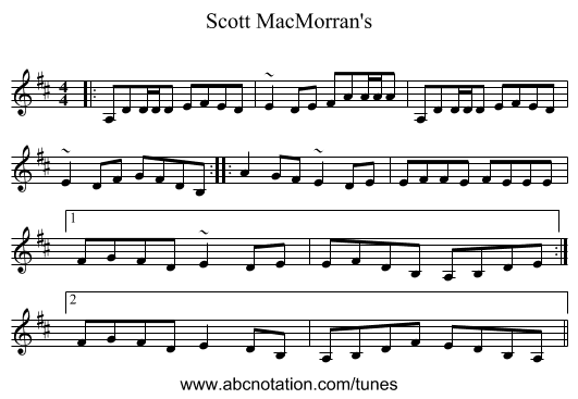 Scott MacMorran's - staff notation