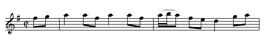 Scott No. 1 - staff notation