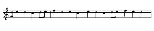 Scottiche Valse - staff notation