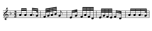 Scottiche - staff notation