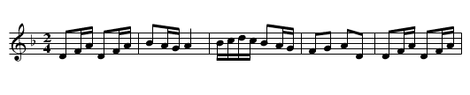 Scottiche - staff notation