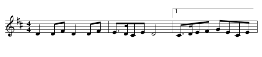 Scottis fr Sk&aring;ne - staff notation