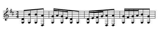 Scottisch d'Orcières - staff notation