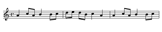 Scottische valse - staff notation