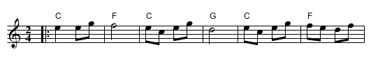 Scottish #2 - staff notation