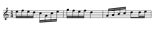 Scottish a Servant - staff notation
