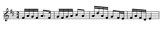 Scottish à Virmoux - staff notation