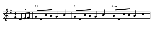 Scottish Circassian Circle - staff notation