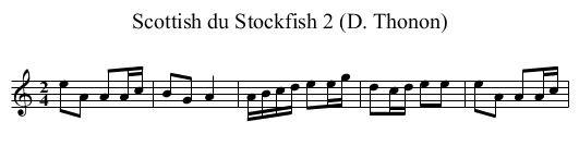 Scottish du Stockfish 2 (D. Thonon) - staff notation