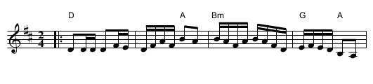 Scottish Hornpipe - staff notation