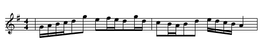 SCOTTISH SIMPLE DE GUEMENE - staff notation