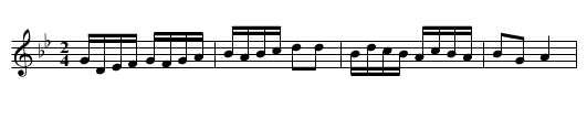 Scottish - staff notation