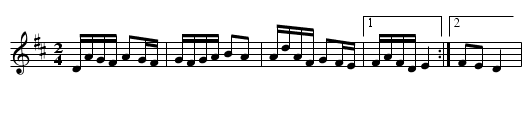 Scottish - staff notation