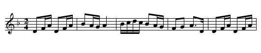 Scottish - staff notation