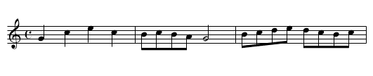 Scottishe de Besançon - staff notation