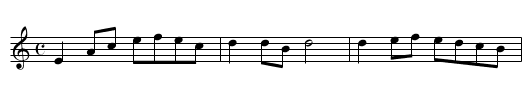 Scottishe su&eacute;doise - staff notation