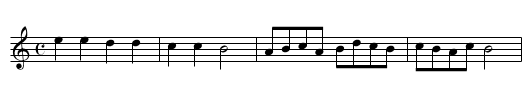 Scottishe - staff notation