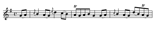 Scotts Gavot, The - staff notation