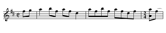 Scott's Return - staff notation