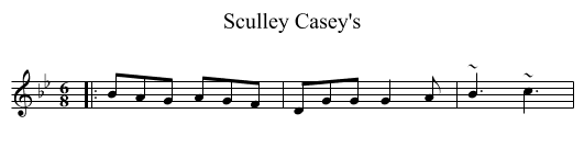 Sculley Casey's - staff notation