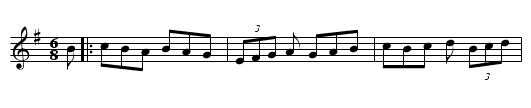 Scully Casey's Jig - staff notation