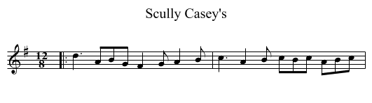 Scully Casey's - staff notation