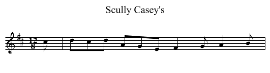 Scully Casey's - staff notation
