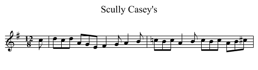 Scully Casey's - staff notation
