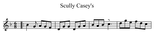 Scully Casey's - staff notation