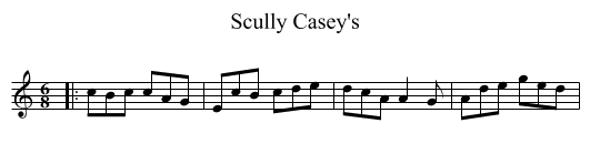 Scully Casey's - staff notation