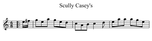 Scully Casey's - staff notation