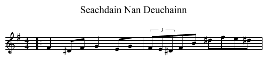 Seachdain Nan Deuchainn - staff notation