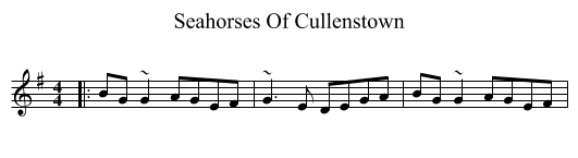 Seahorses Of Cullenstown - staff notation