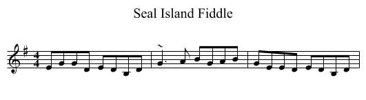 Seal Island Fiddle - staff notation