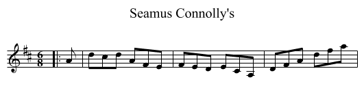 Seamus Connolly's - staff notation
