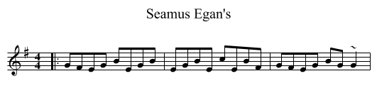 Seamus Egan's - staff notation