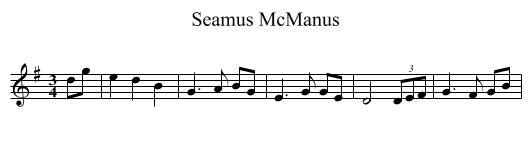 Seamus McManus - staff notation