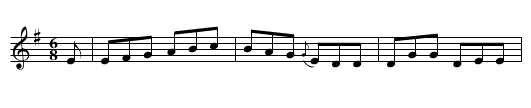 Sean fonn dúr (An) - staff notation