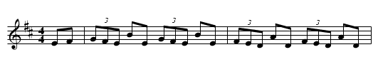 Se&aacute;n Frank - staff notation