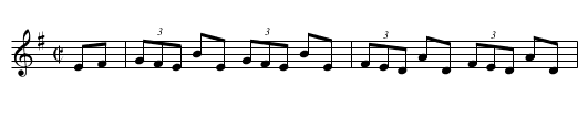 Seán Frank - staff notation
