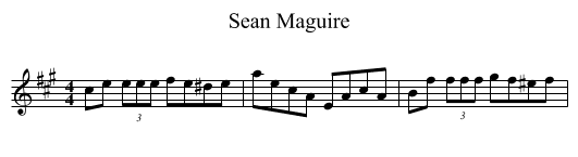 Sean Maguire - staff notation