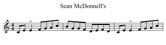 Sean McDonnell's - staff notation