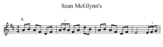 Sean McGlynn's - staff notation