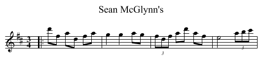 Sean McGlynn's - staff notation