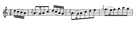 Seán Ó Duibir an Gleanna [3] - staff notation