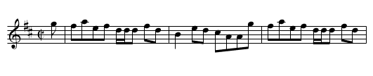 Sean Phort Maith - staff notation